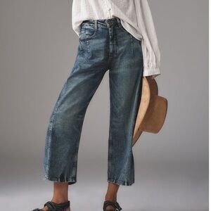 Anthropologie Pilcro The Kenna Mid-Rise Heritage Barrel Jeans